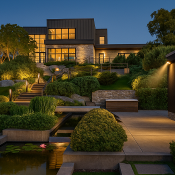 Освещение участка - Ландшафтная архитектура и строительство садов "ЛАИСС" Екатеринбург